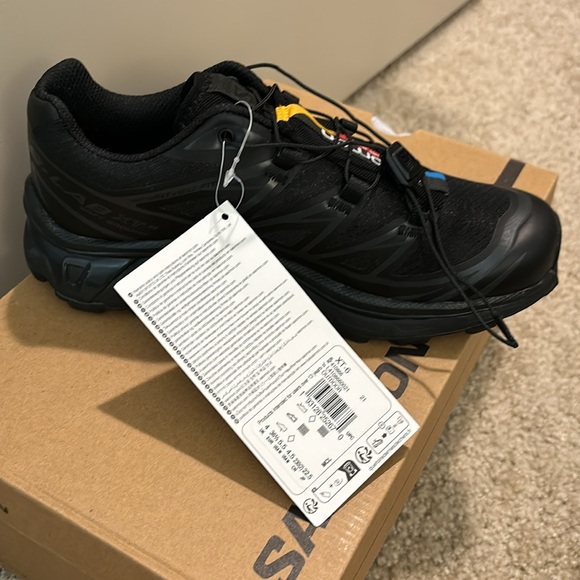 Salomon XT-6 Black Phantom in size 4.5 men’s - Picture 6 of 13